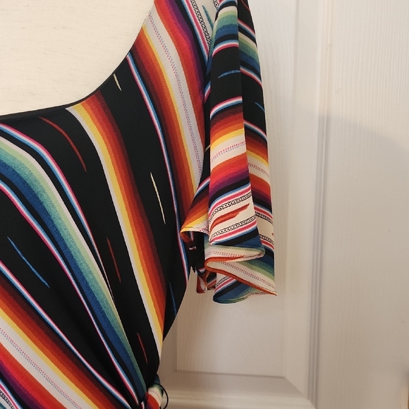 Colorful Striped Midi Dress - Picture 6 of 16